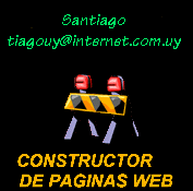 Construccion de paginas WEB email:tiagouy@internet.com.uy